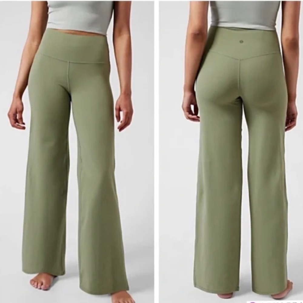 Athleta Elation Wide Leg Pant (Petite) - Green